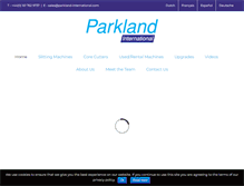 Tablet Screenshot of parkland-international.com